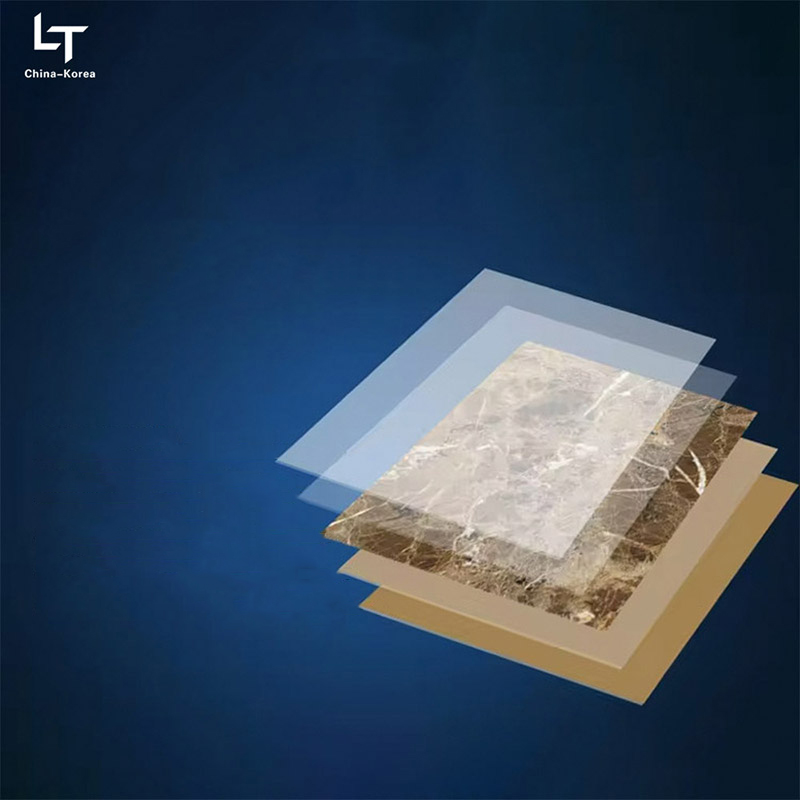 Vandtæt 1220×2440 mm 3 mm PVC UV-plade til indvendig vægpaneldekoration med højglansfinish til huskontordesign