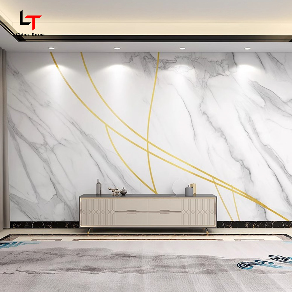 1220×2440 mm PVC kulstofkrystalpanel Vandtæt brandsikker dekorativ vægbeklædning til indendørs udendørs med UV-belægning