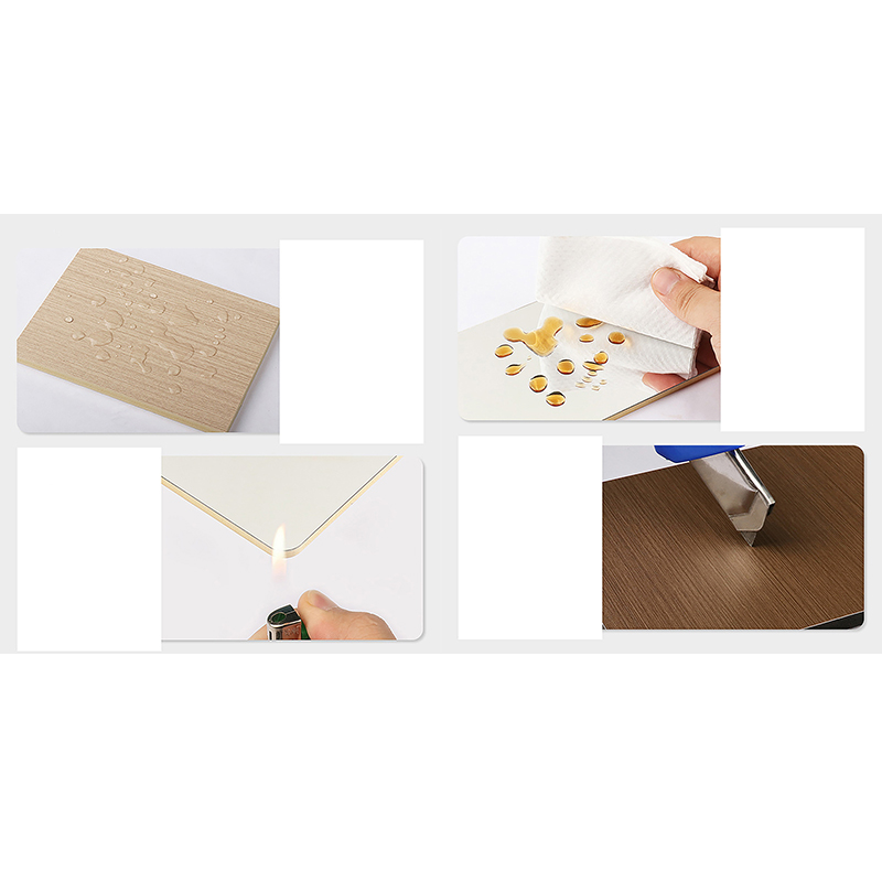 Letvægts PVC kulstof krystalplade Højdensitet anti-ridse 5 mm-8 mm tyk til kommerciel hotelbadeværelsesdekoration Brandsikker B1 klasse Holdbar vægpanel