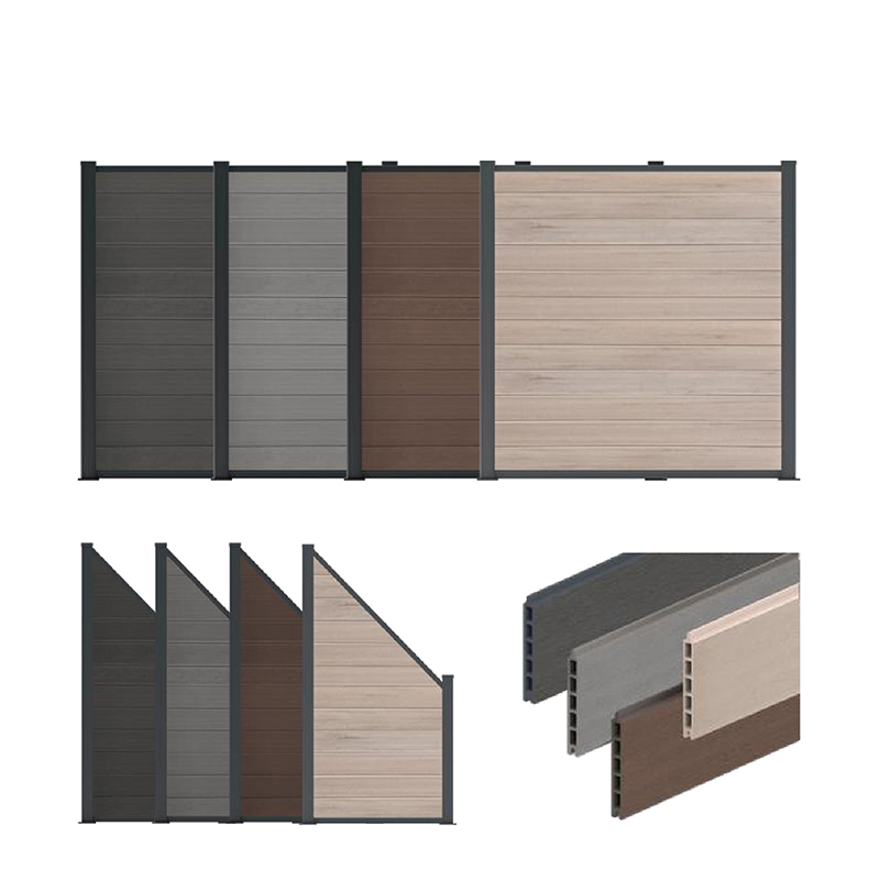 Træ Plast Komposit Wpc Hegn Hjem Have Gårdhave Hegn Paneler Bedre end Vinyl Pvc Hegn Vandtæt Udendørs Privacy Board Hdpe