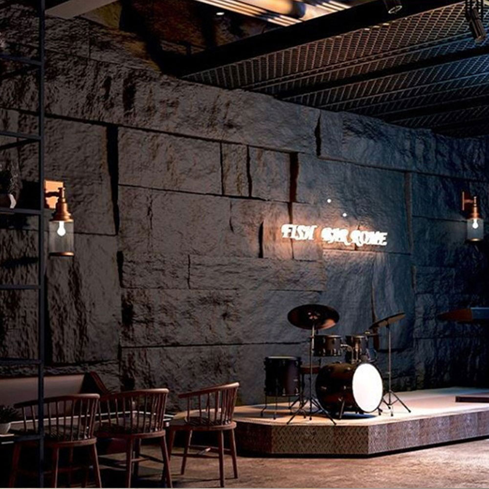 60*30 cm dekorative finerpladedekor kunst polyurethan Pu stenvægpanel kunstig sten til hjemmet