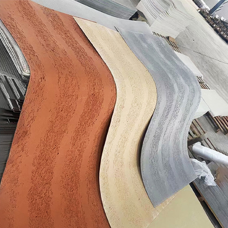 Moderne design Brandsikker letvægtsvægpaneler Nyt materiale Blød stenbeklædning Fleksible MCM-fliser Lineær stenvægbeklædning