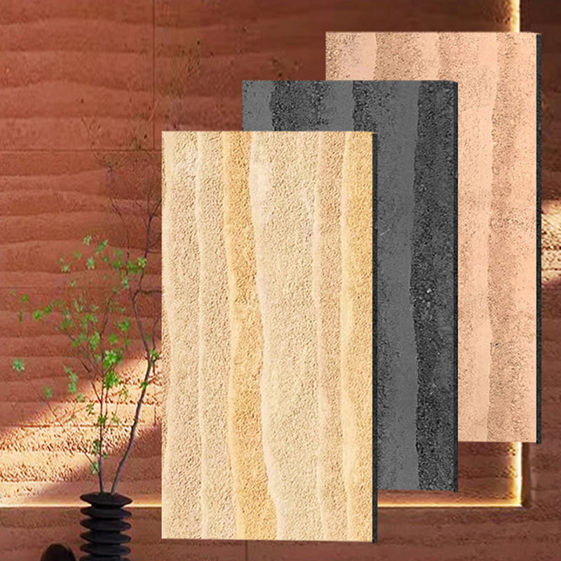 Moderne design Brandsikker letvægtsvægpaneler Nyt materiale Blød stenbeklædning Fleksible MCM-fliser Lineær stenvægbeklædning