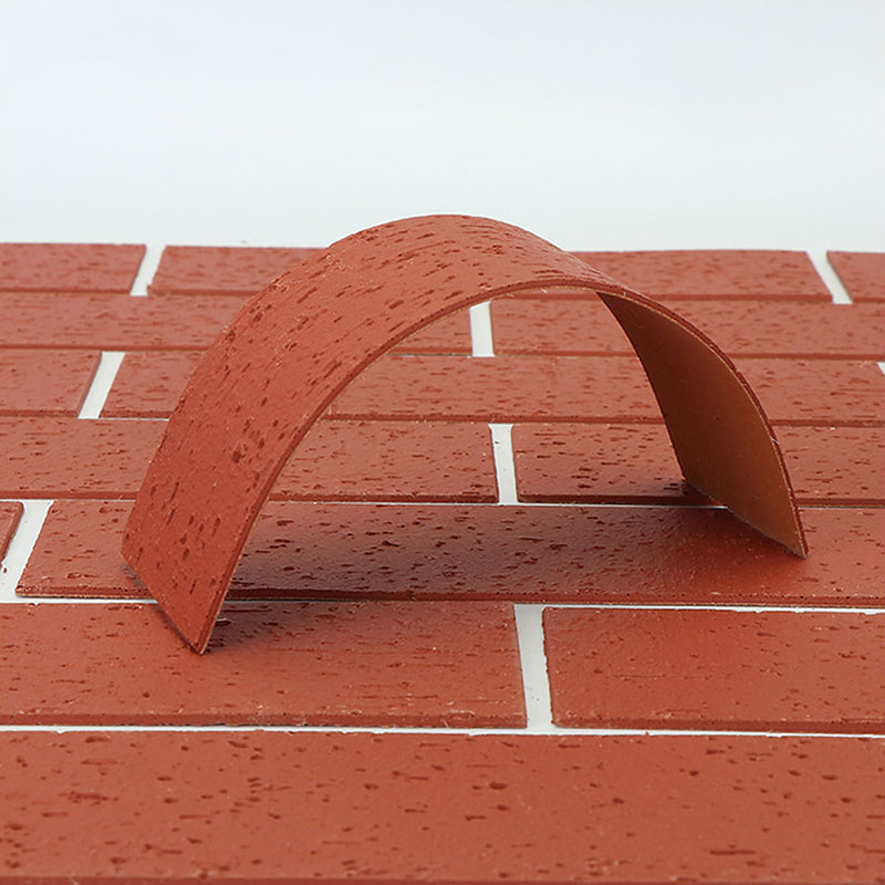 Moderne design Brandsikker letvægtsvægpaneler Nyt materiale Blød stenbeklædning Fleksible MCM-fliser Lineær stenvægbeklædning