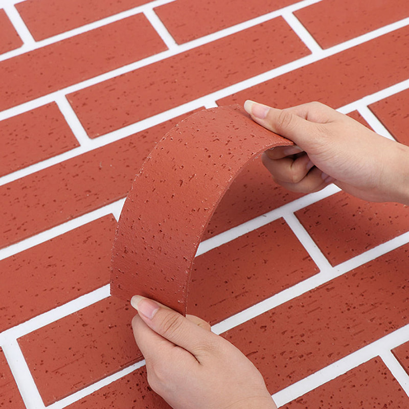 Moderne design Brandsikker letvægtsvægpaneler Nyt materiale Blød stenbeklædning Fleksible MCM-fliser Lineær stenvægbeklædning