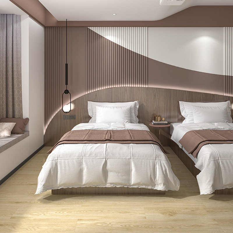 Holdbarhed Plastfliser Flydende Vandtæt Trækorn 4mm 5mm 6mm 7mm 8mm PVC Click Vinyl Plank SPC Gulvbelægning