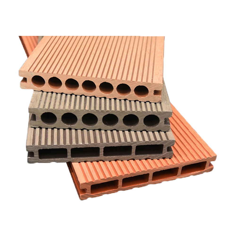 Interlock Wpc Udendørs terrassebord 3D prægning Trækorn Komposit terrassebord Træ Plast Tekstur Gulvbelægning