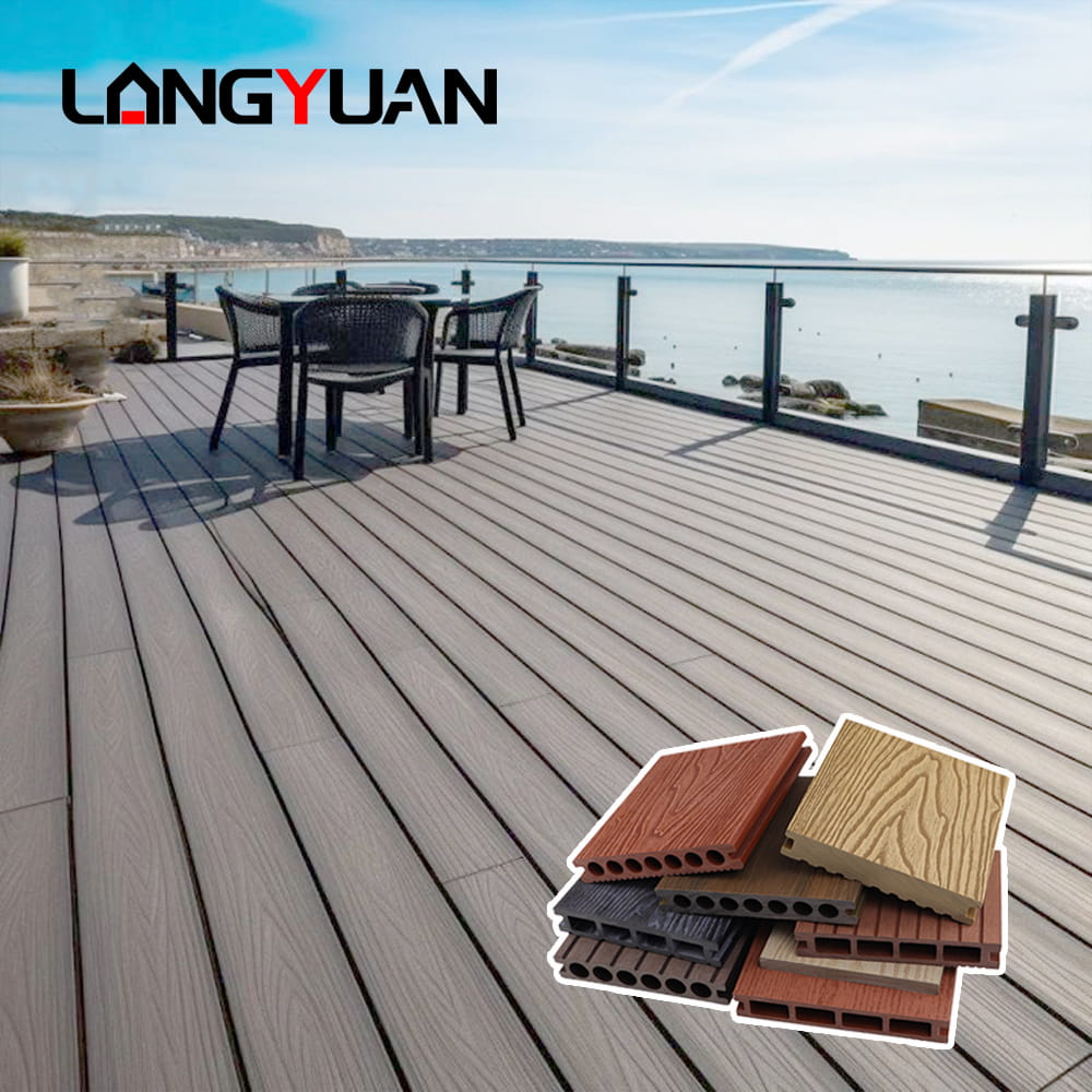 Snap on DIY Gulv Udendørs Vandtæt Wpc Patio Composite Engineered Flooring Interlocking Decking Flisebrædder