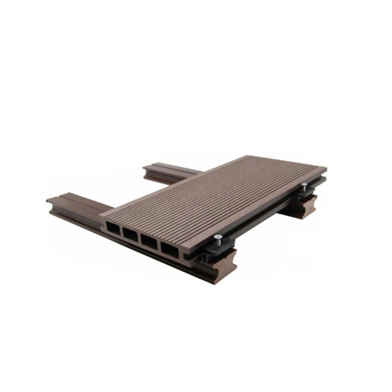 Snap on DIY Gulv Udendørs Vandtæt Wpc Patio Composite Engineered Flooring Interlocking Decking Flisebrædder